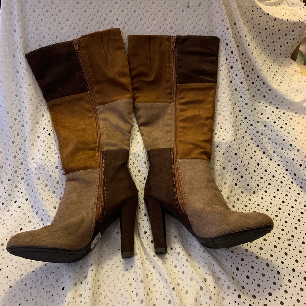Cato’s Wide Calf Color Block High Boots
